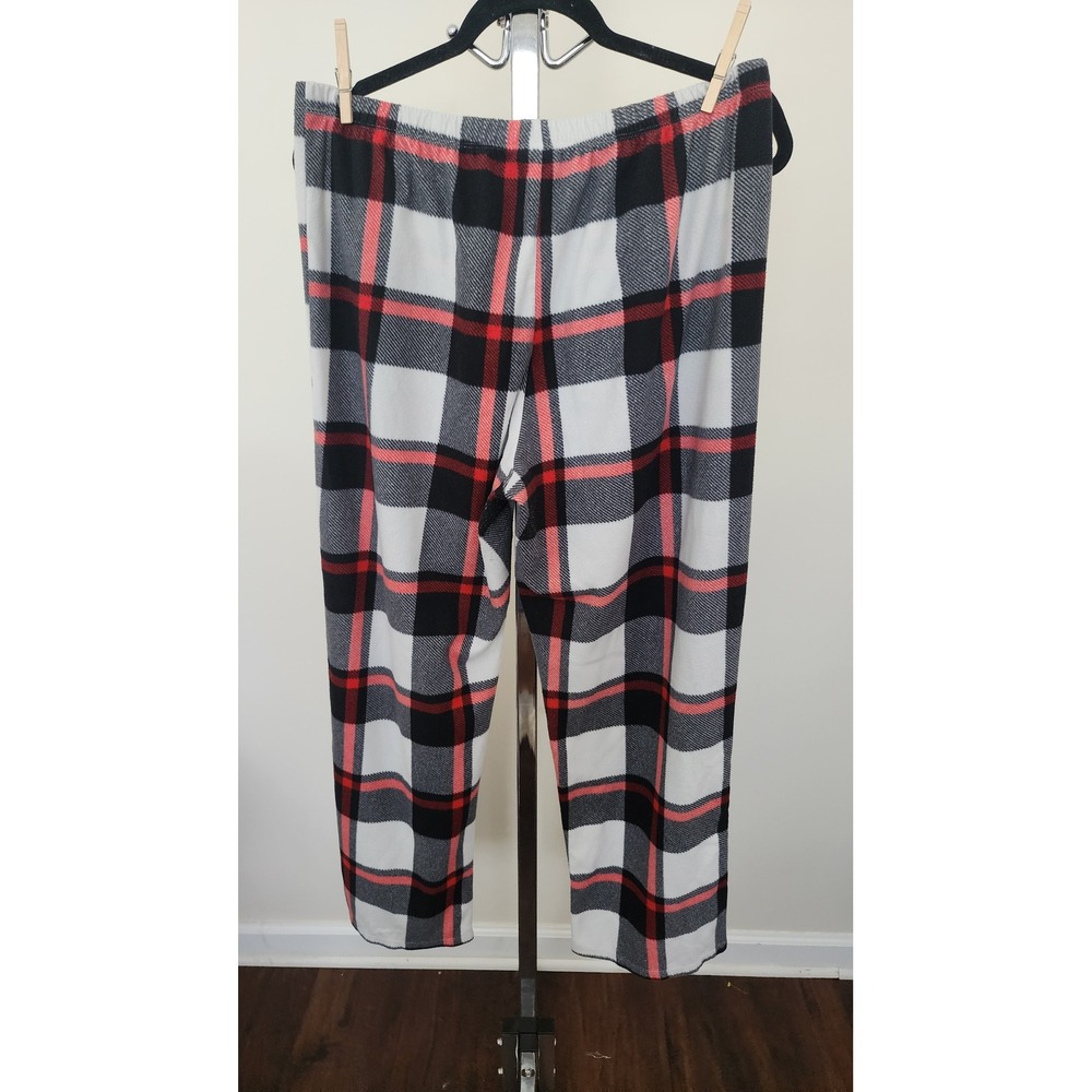 Wondershop Target Womens Plaid Pajama Pants Red Black White Fleece Sleepwear L